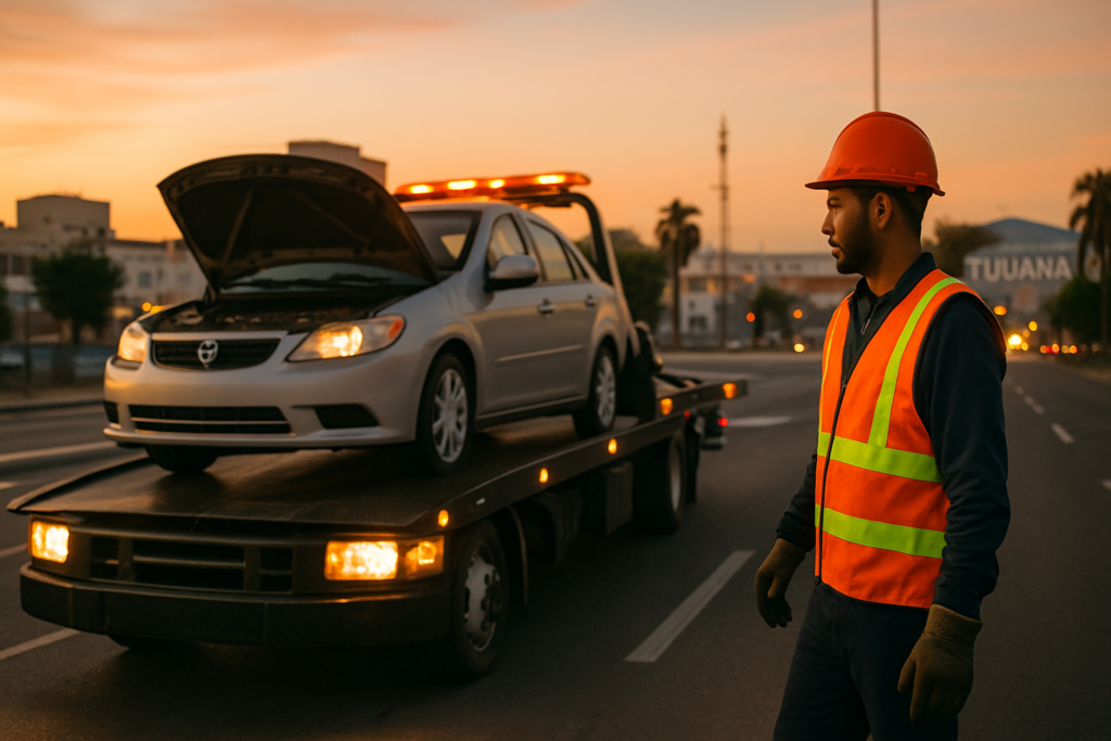 Grúa rápida para auto descompuesto en Tijuana sin perder tiempo
