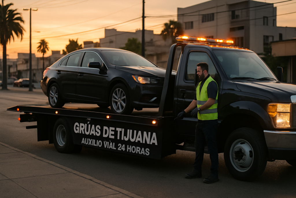 Cuándo conviene pedir grúa de plataforma para auto en Tijuana