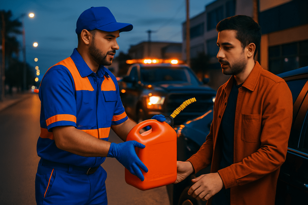 Suministro de gasolina a domicilio en Tijuana para autos varados