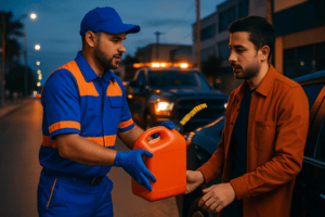 Suministro de gasolina a domicilio en Tijuana para autos varados