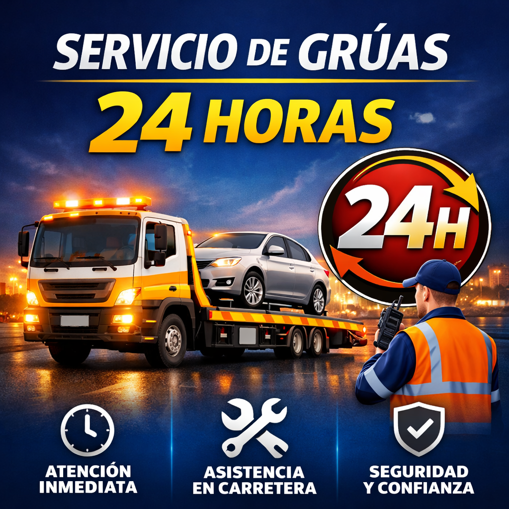 Ventajas de contratar un servicio de grúas 24 horas