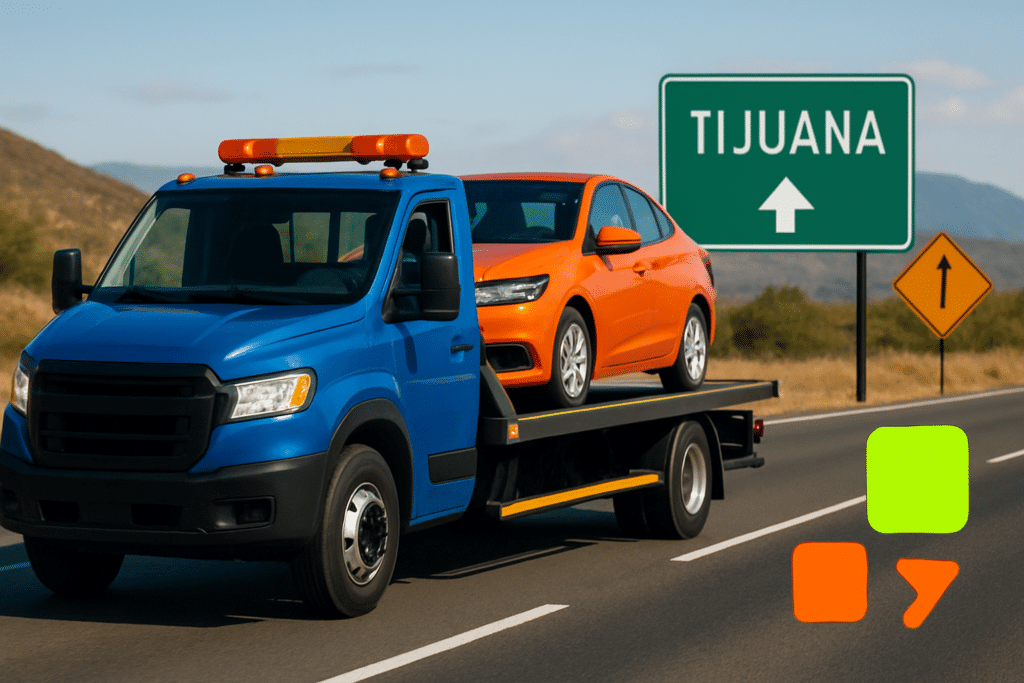 Grúa para traslado foráneo desde Tijuana sin complicaciones en carretera